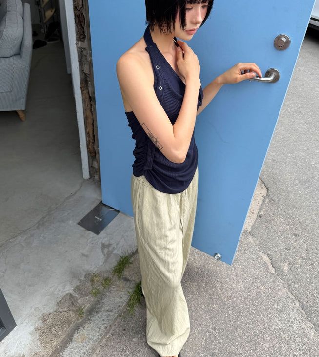 BUTTON BANDING PANTS