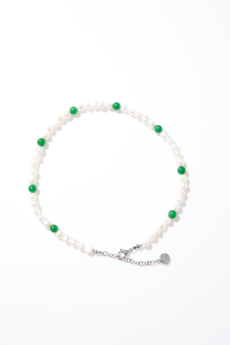 MIXTURE.(ミクスチャー)の「MP008 FRESHWATER PEARL WITH NATURAL STONE NECKLACE(Accessories)」
