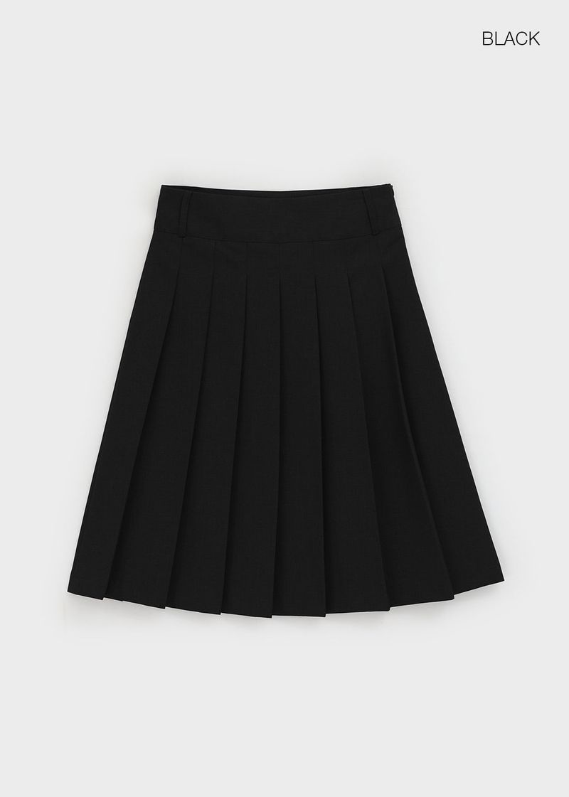 [MADE] Pretzel Pleated Midi Skirt