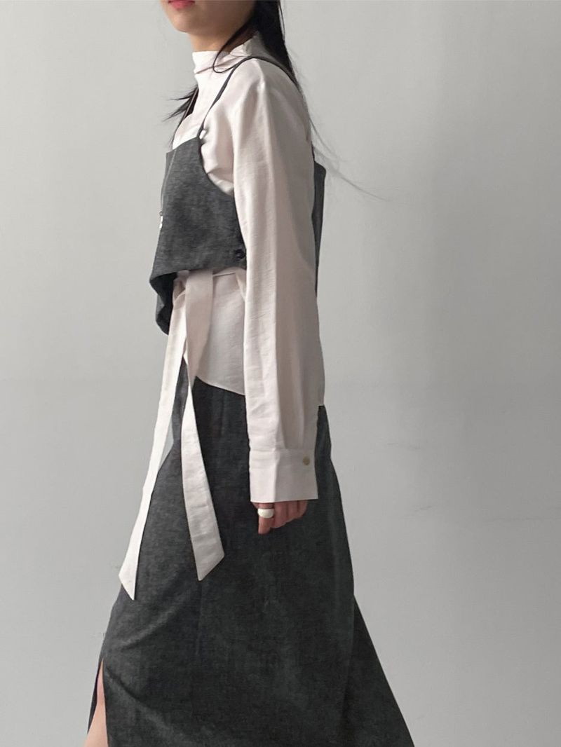 Janna Wrap Mock Neck Blouse
