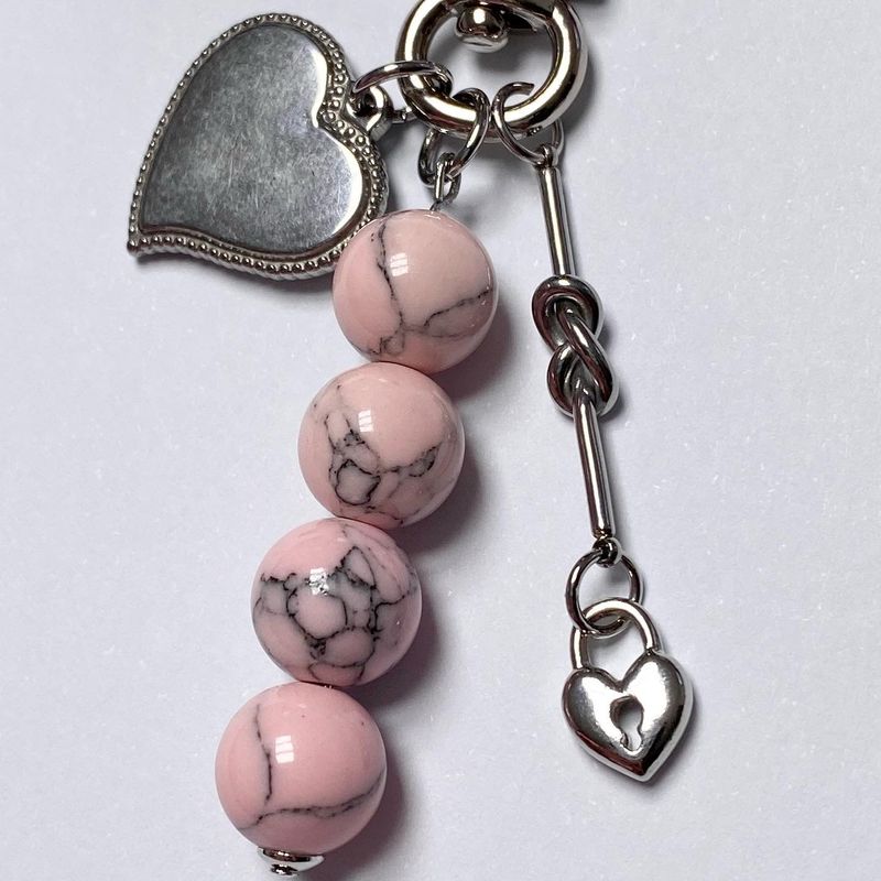 MADE ink pink Keyring