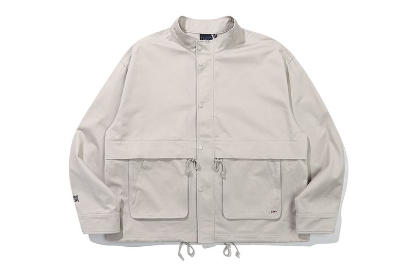SQUARE POCKET FIELD JACKET_GREY