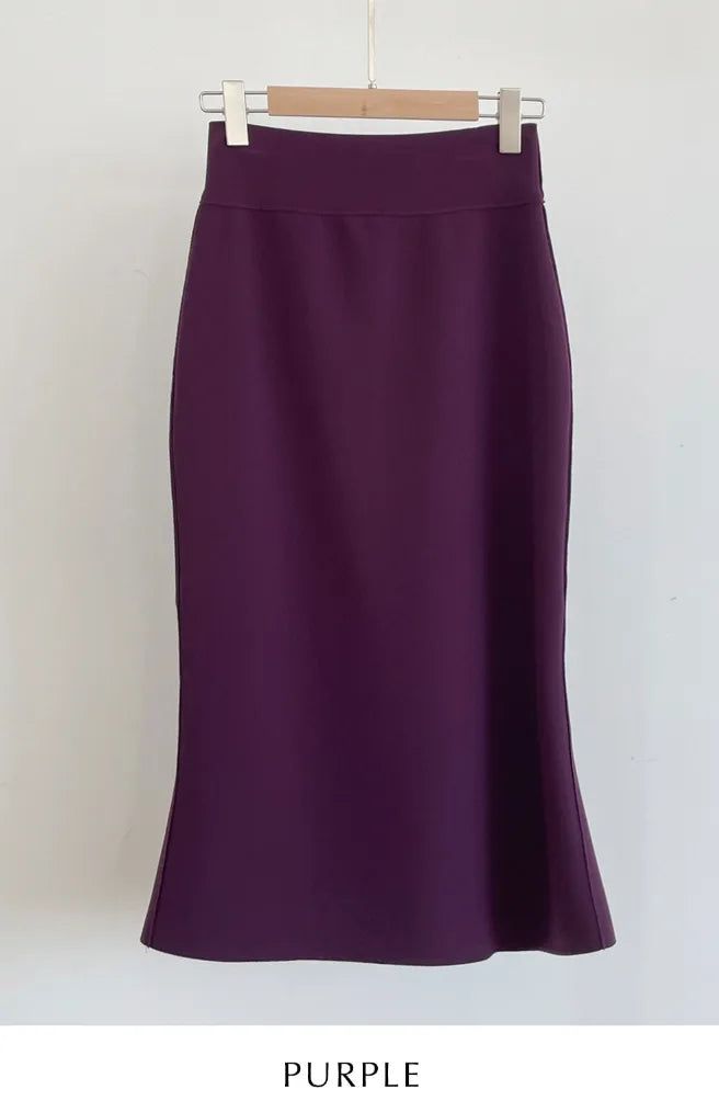 Matune Slit Span Mermaid Skirt