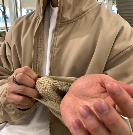 Kuiper planning fleece lining simple overfit jumper