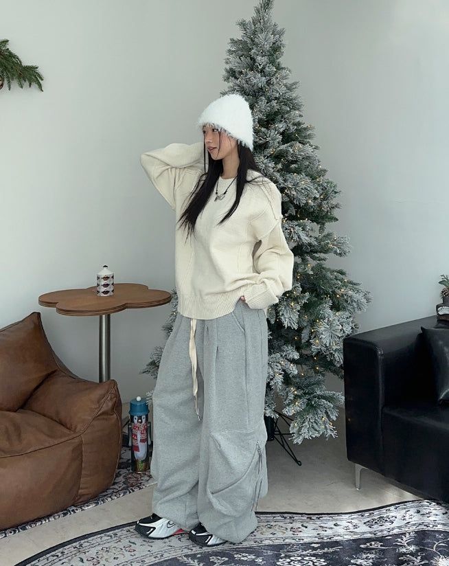 DL Zipper Cargo Brushed Pants