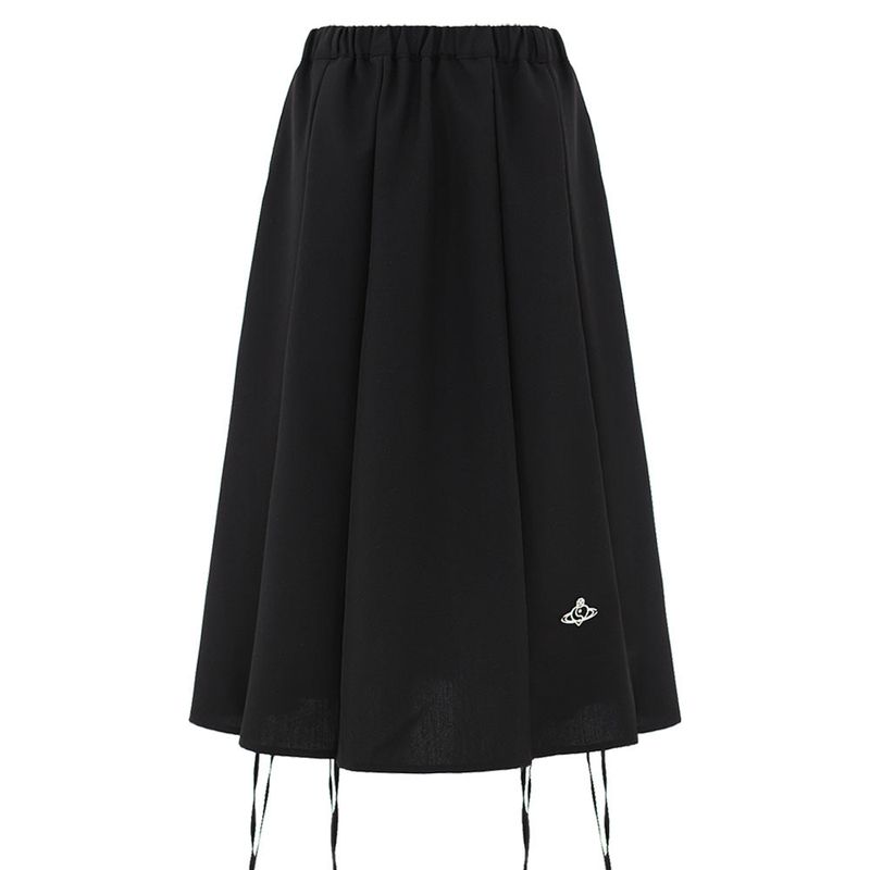 SCRUNCHIE SKIRT IN BLACK