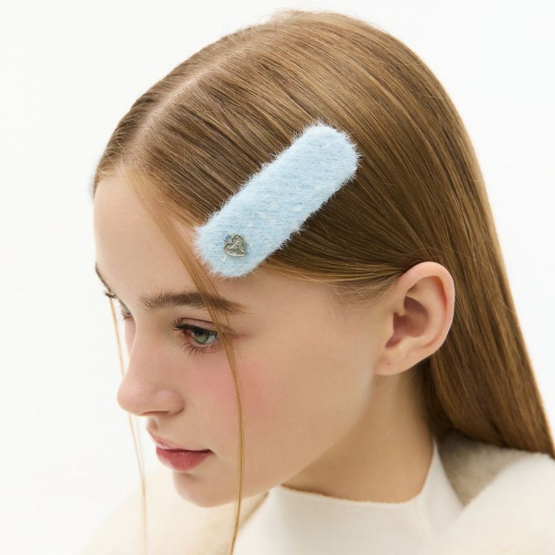 [SET] Glitter Fur Square Hairpin 