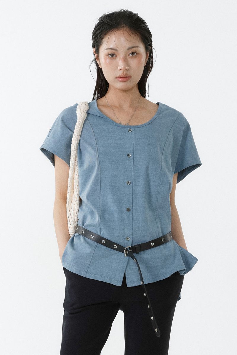 PIGMENT MAISON TOP_DUSTY BLUE