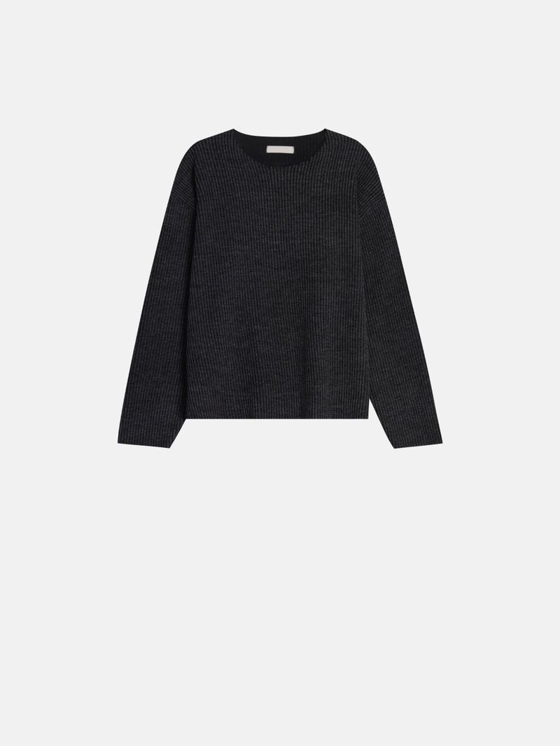 Lumen Ribbed Cutting Crop Tee