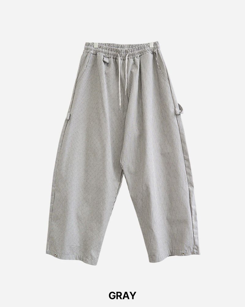 Twin Stripe Curved Pants