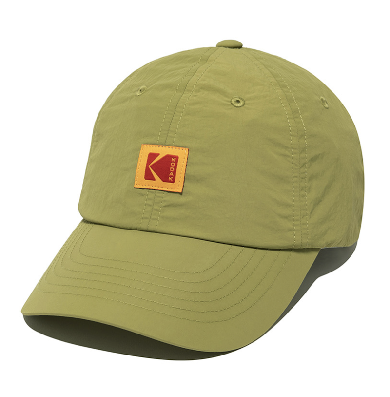 KODAK（コダック）の「Relaxed Fit Nylon Square Logo Ball Cap【GREEN】（Hats）」