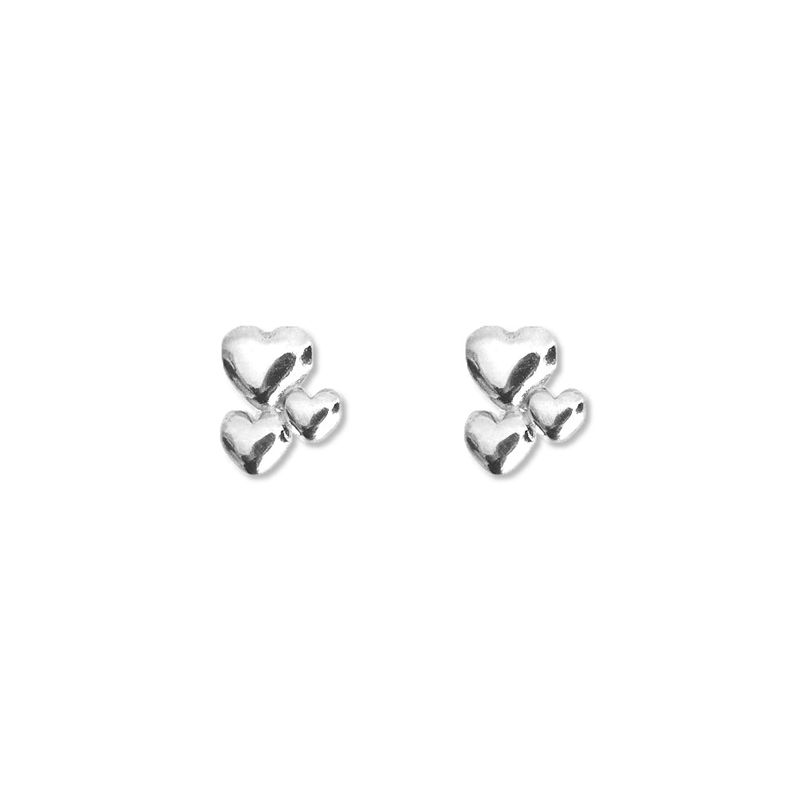 [925 SILVER] Daily Mini Heart Earring A
