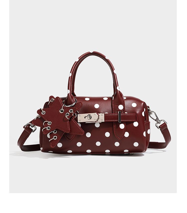 Star Keyring Polka Dot Pillow Handbag