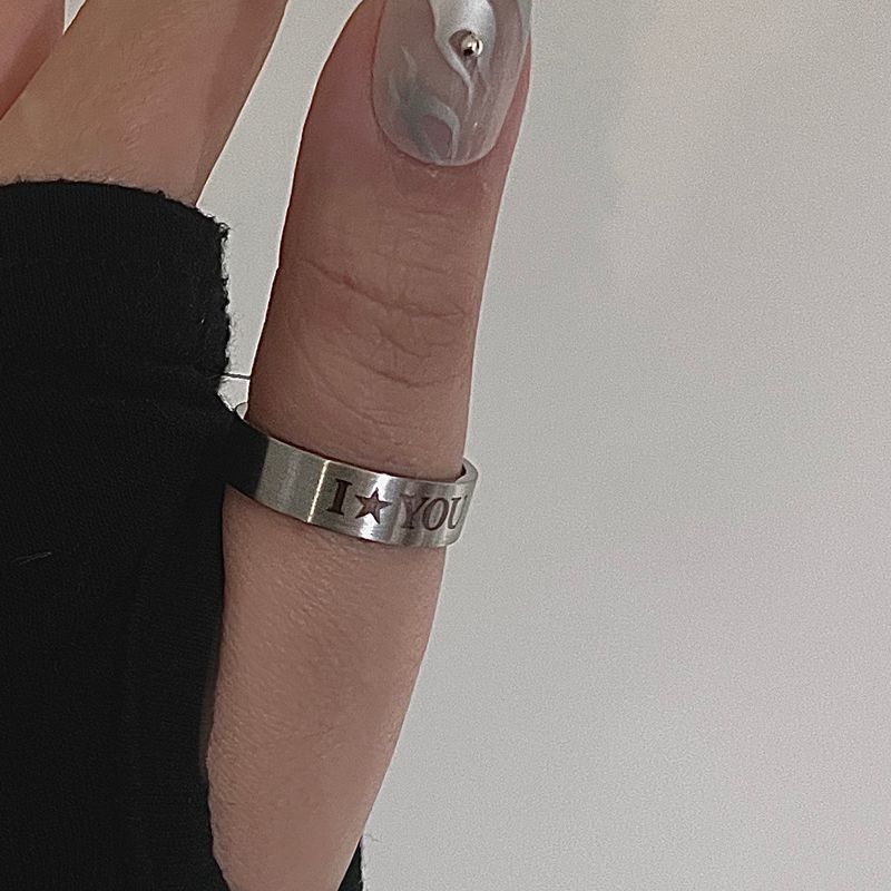 Star You Letter Plane Ring