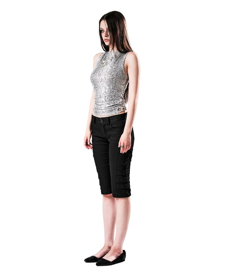 LOW-RISE CURVED PANEL CAPRIS BLACK