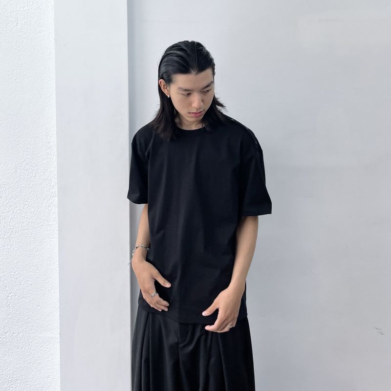 Side Snap Relaxed Tee
