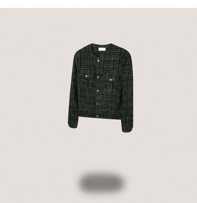 [F/W] Black line tweed jacket(2color)