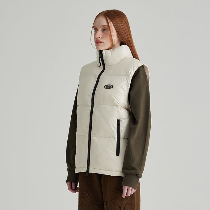 IVORY ATHR PADED VEST