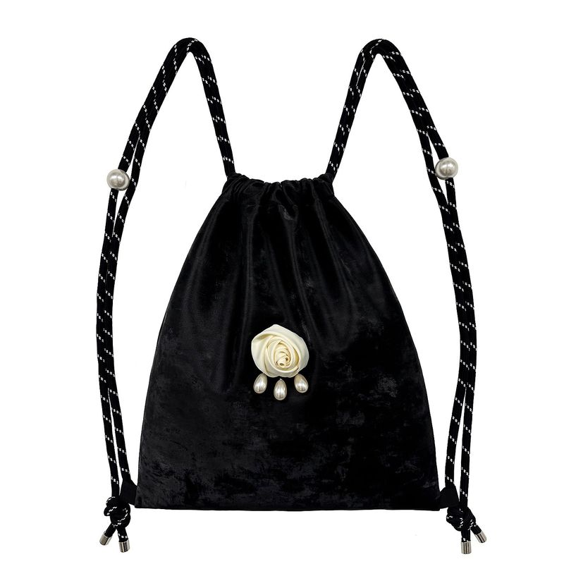 OTHER-worldly（アザーワールドリー）の「Rose Drop Pearl Gym Sack [Black]（Bags）」