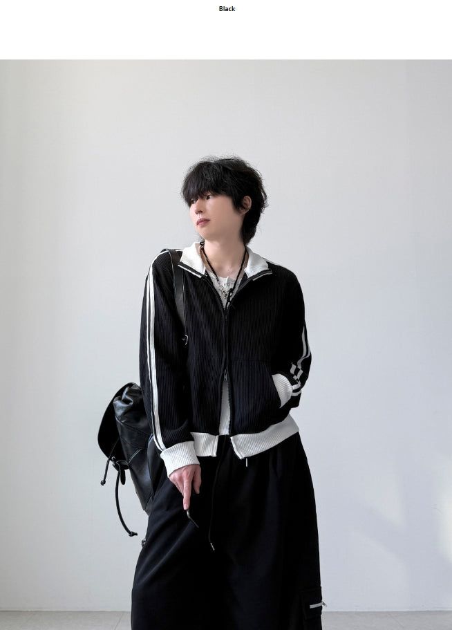 Moyz Waffle Track Zip-Up