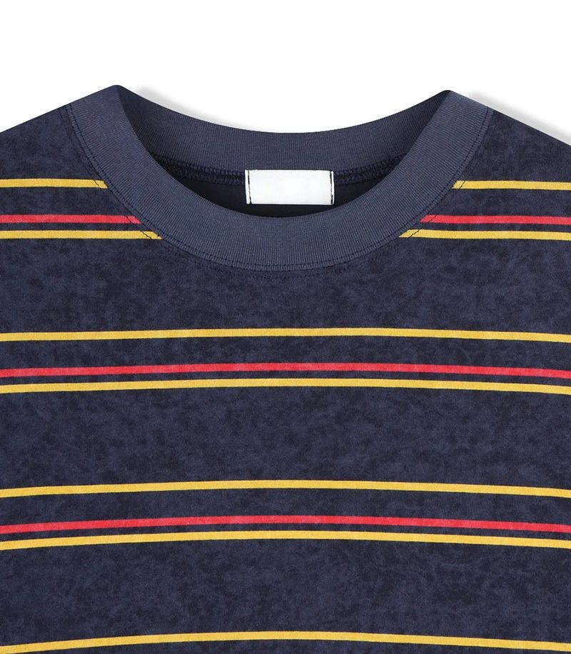 multi stripe boxy T