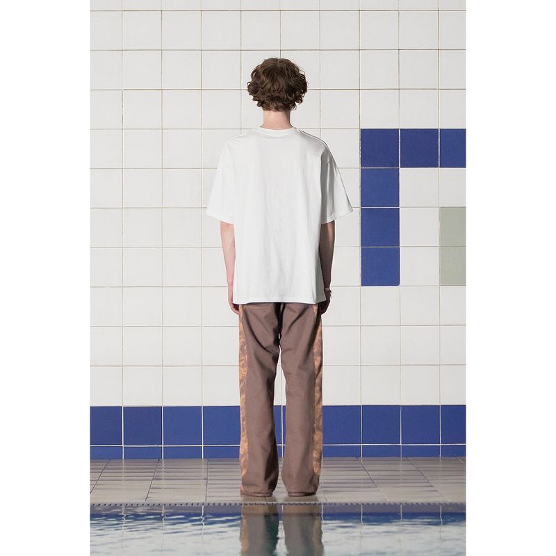 BUTTON LOGO T SHIRT / WHITE