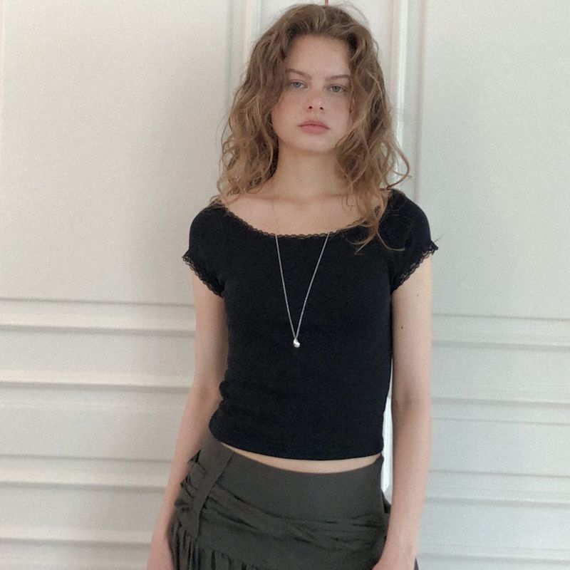 delidi（ディライディ）の「Stunning T-shirts (black)（Tops）」