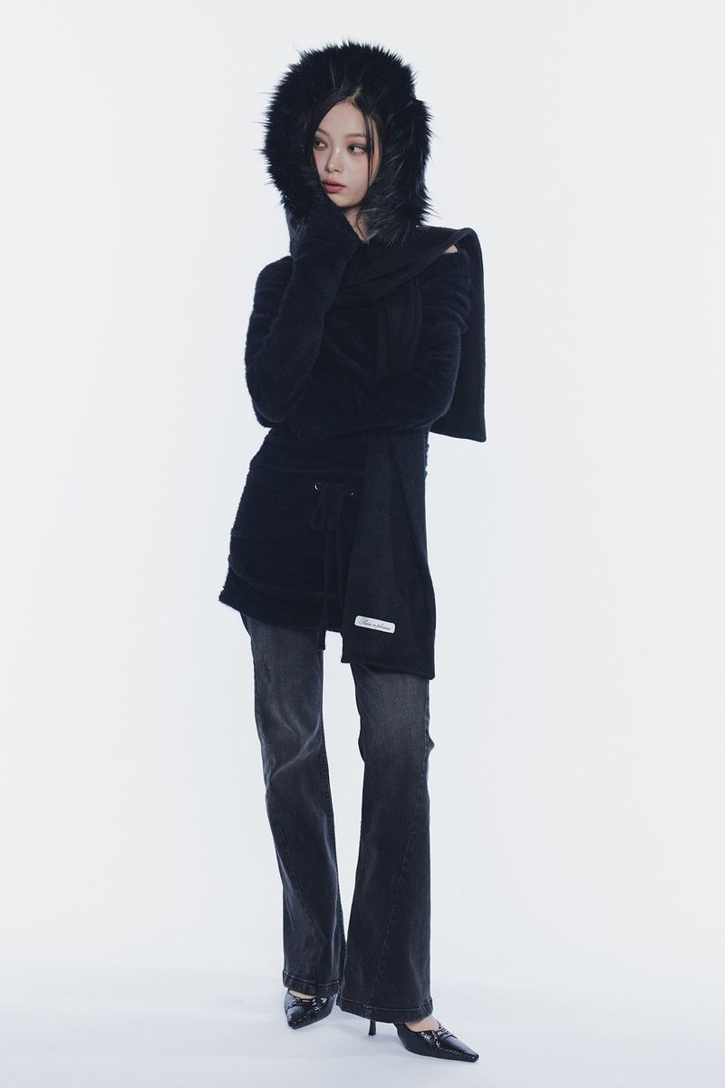 MISTY LOOSE DRESS black