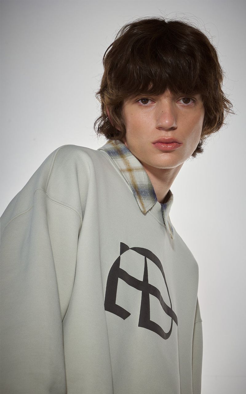 BOLD LOGO SWEATSHIRTS_L.BEIGE