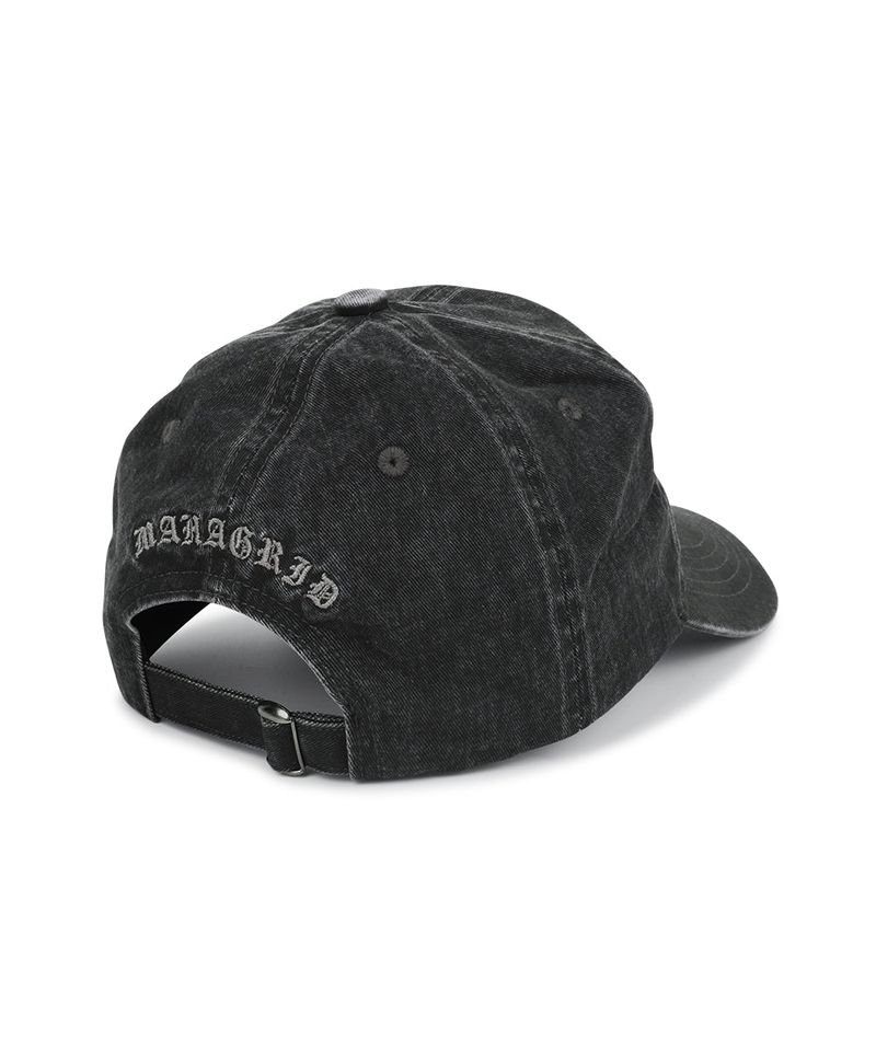 VINTAGE WASHED APPLEQUE M BALL CAP_CHARCOAL
