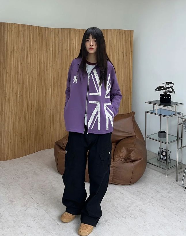 Toen-dyed diagonal cargo pants