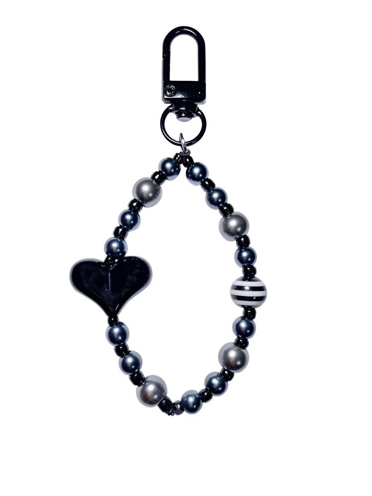HYONNY.JSG(ヒョニネジャンシング)の「Black Heart Beads Key-ring(Toys/Key Holders)」