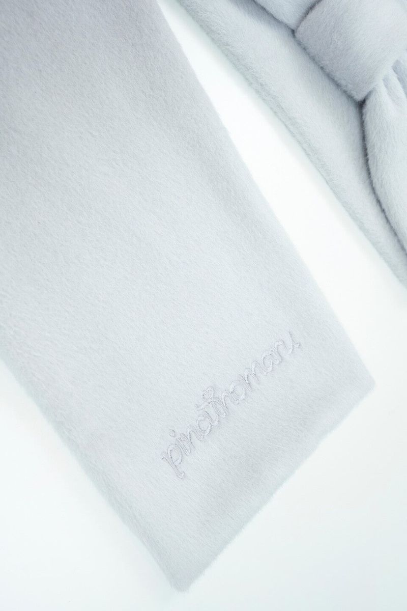 Ribbon Muffler_White Gray