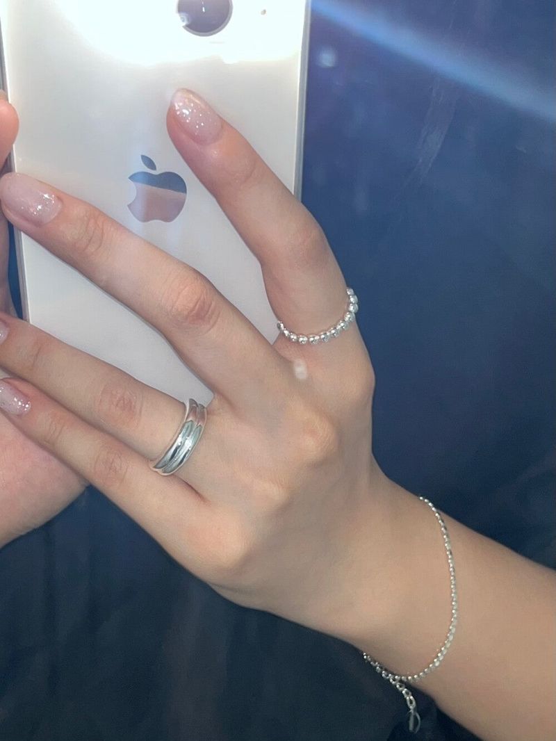 (silver925) Volume open ring