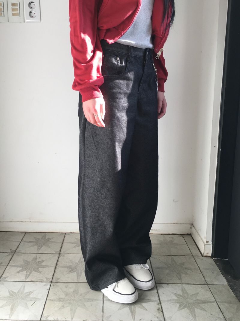Rib Non-Fade Straight Pants (2c)