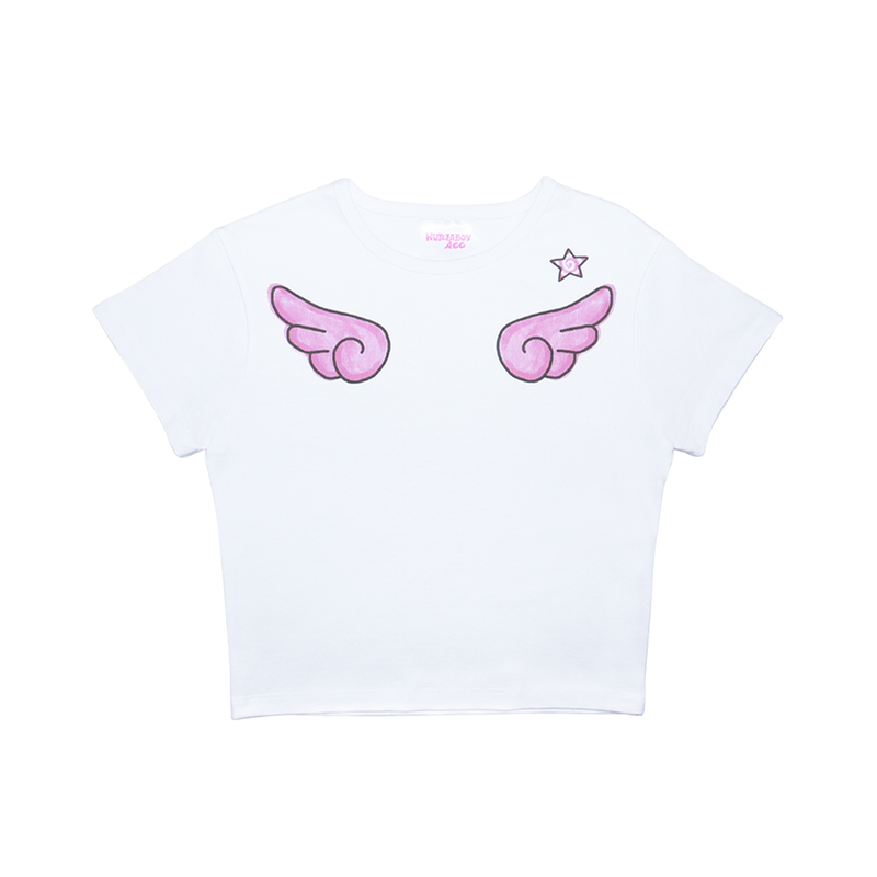 hurjaboyacc（ホジャボーイアクセ）の「wings t-shirts（Tops）」