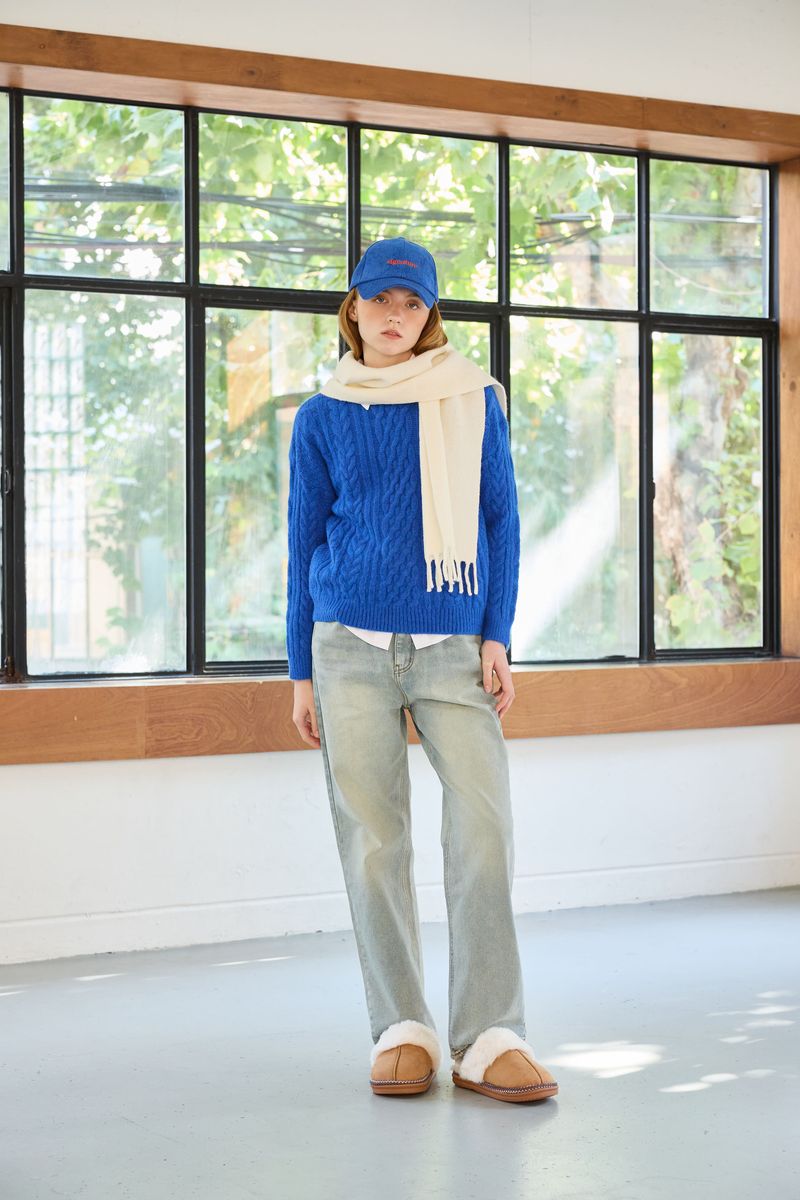 JUICY ROUND KNIT / BLUE