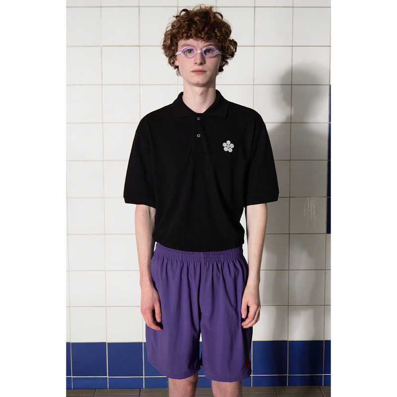 LOGO NYLON SHORT / PURPLE