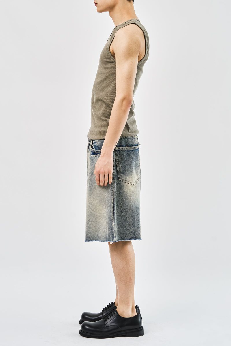 Milky Bermuda Denim Shorts