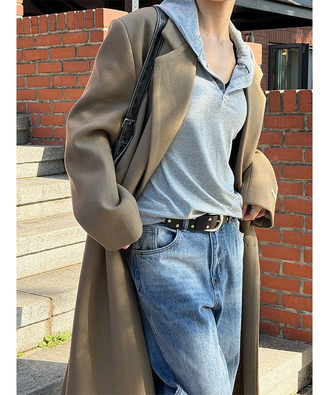 [Unisex] Max double long coat(2color)