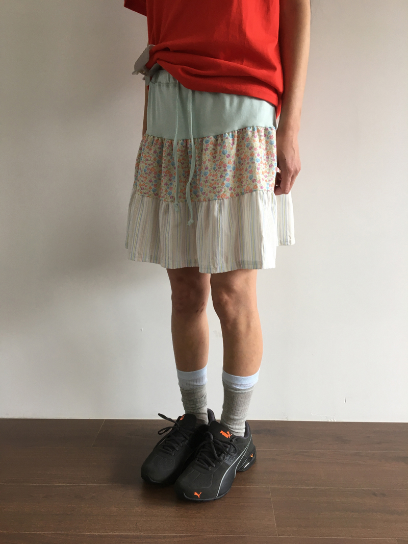 Mani patchwork skirt (2color)