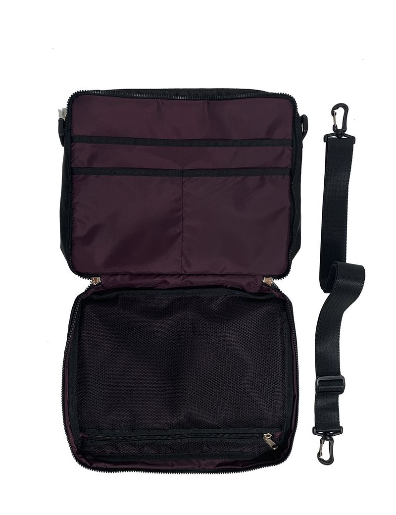 Padded Cargo Pocket Cross Bag (Black)