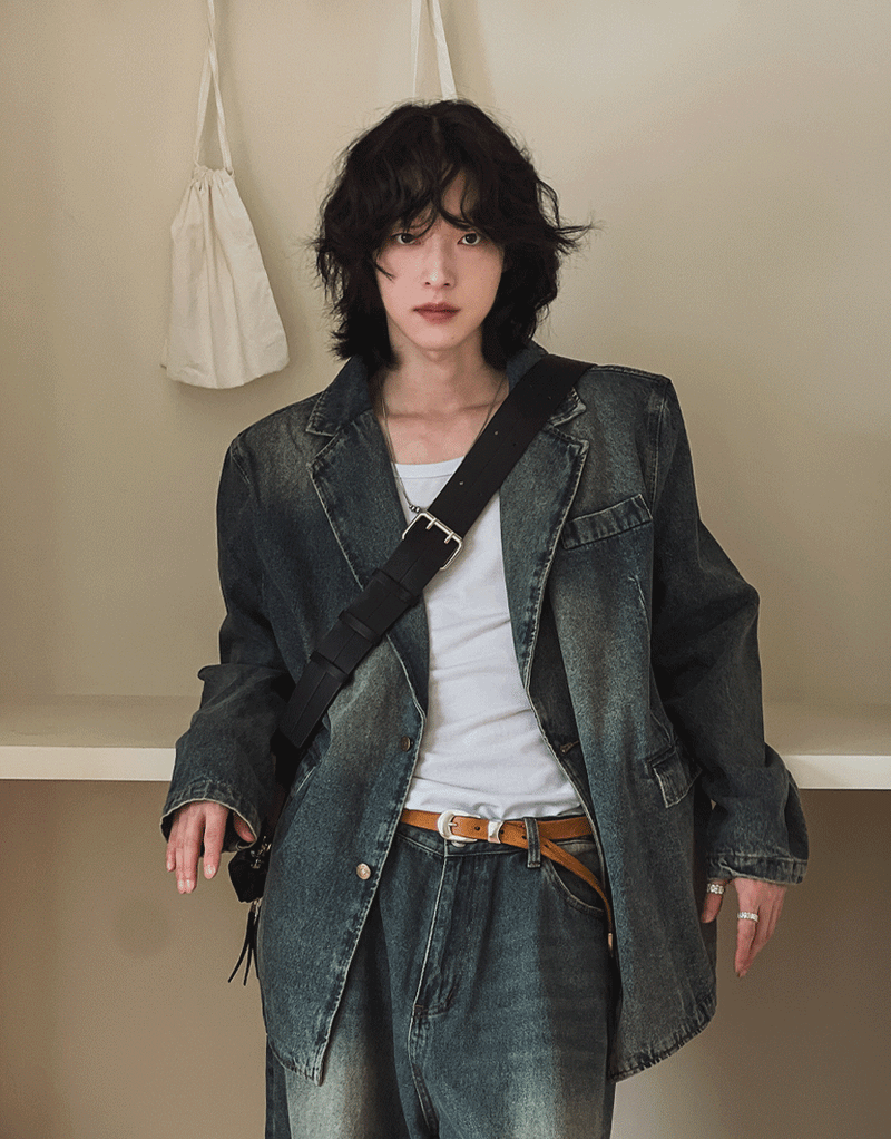 2PLAN（ツープラン）の「ミュートツーボタンデニムブレザー（ジャケット/アウター）」