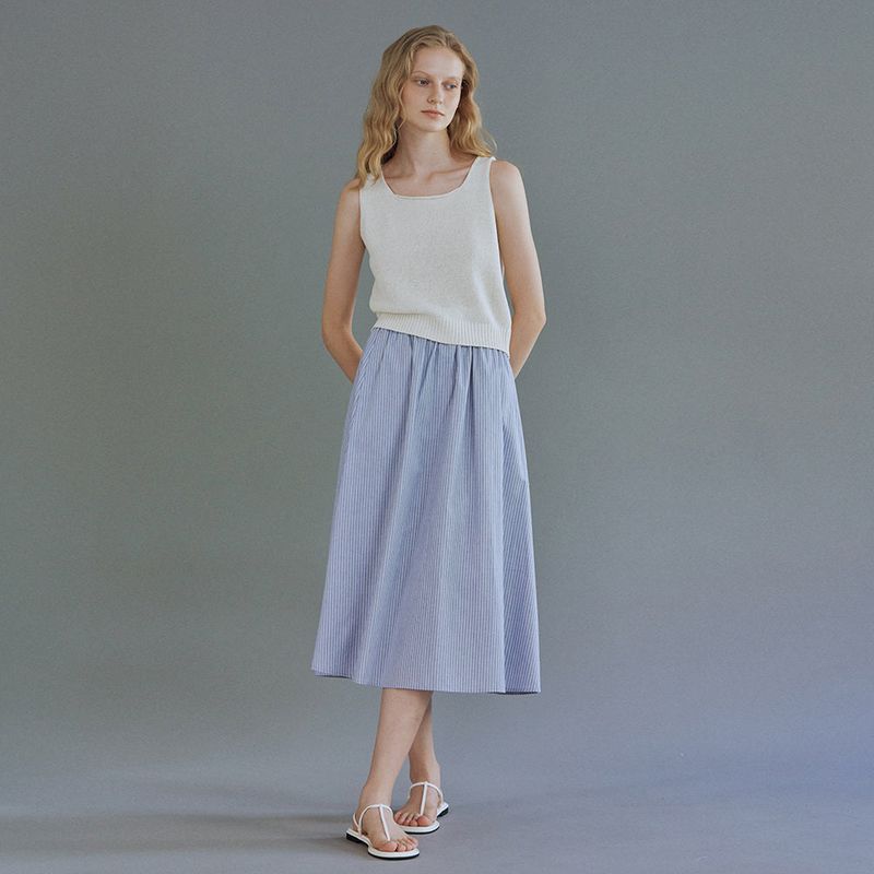 Square knit sleeveless