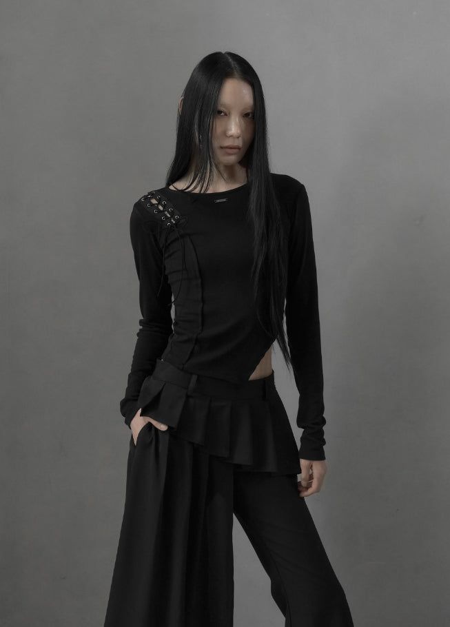 mnem（ムネム）の「26SS★ [mnem] Distorted Eyelet Slit Top（Tops）」