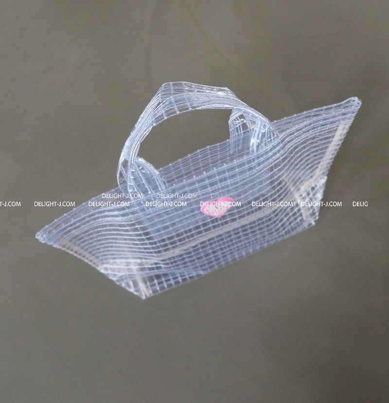 Heart pvc Transparent tote Beach bag