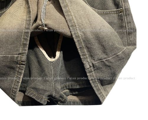 Porni Vintage Washed Denim Skirt