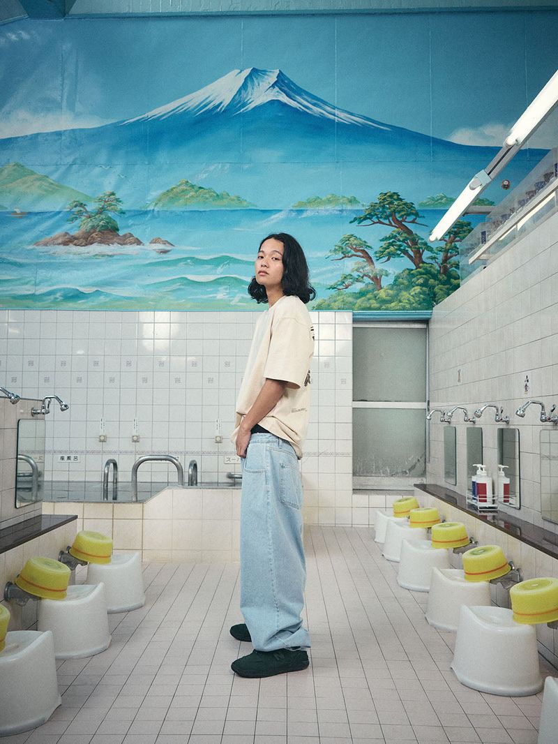 MID90 BAGGY DENIM PANTS LIGHTBLUE