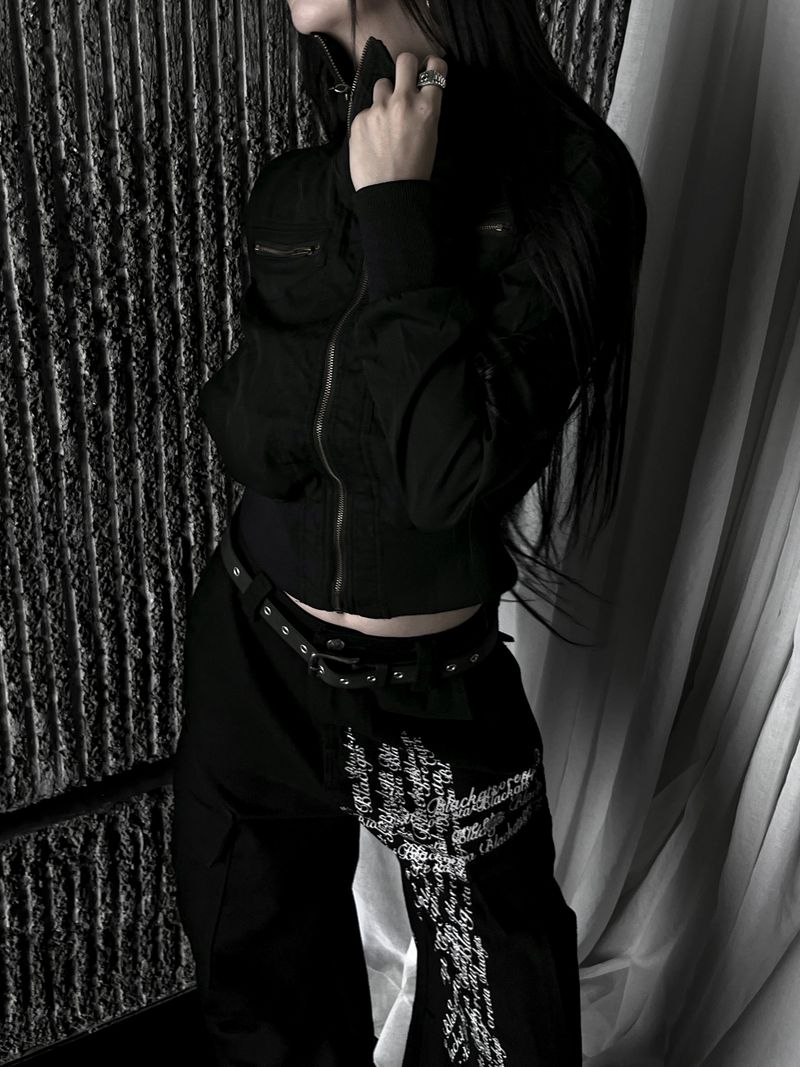 new and b vintage crop jacket