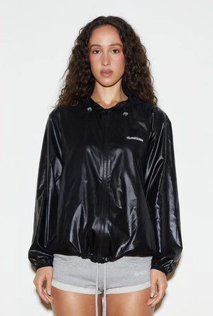 Athletic windbreaker - black